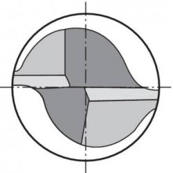 Fréza monolitní tvrdokovová WN K 10,0 mm HB Z 2 W Format • Vtools.cz