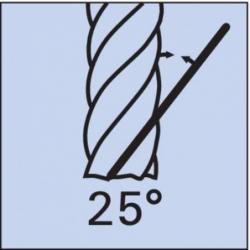 Čelní fréza z tvrdokovu 25G 6,0 mm HA Z 2 W Format • Vtools.cz