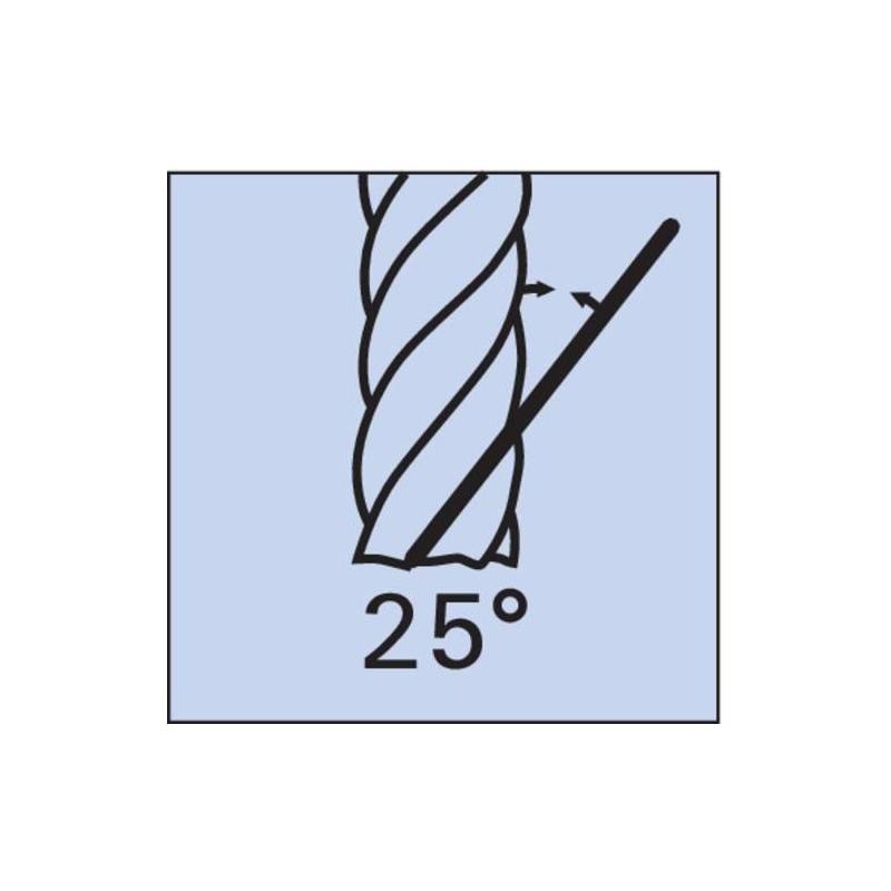 Čelní fréza z tvrdokovu 25G 12,0 mm HA Z 2 W Format • Vtools.cz