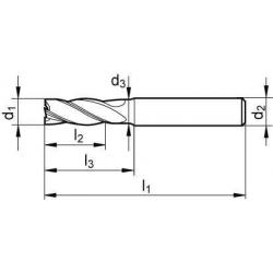 VHM fréza HB TiAlN 5 ER 0,5 Format GT • Vtools.cz