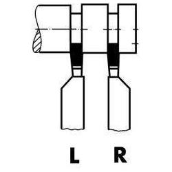 Soustružnický polotovar WILKE tvrdokov DIN4981 levý 20x12x125 mm P25/30 • Vtools.cz