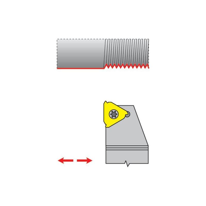 Držák pro závitové destičky VBD (výměnná břitová destička) levý SEL 1212 K16 vnější • Vtools.cz