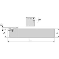 Držák pro závitové destičky VBD (výměnná břitová destička) levý SEL 1616 K16 vnější • Vtools.cz