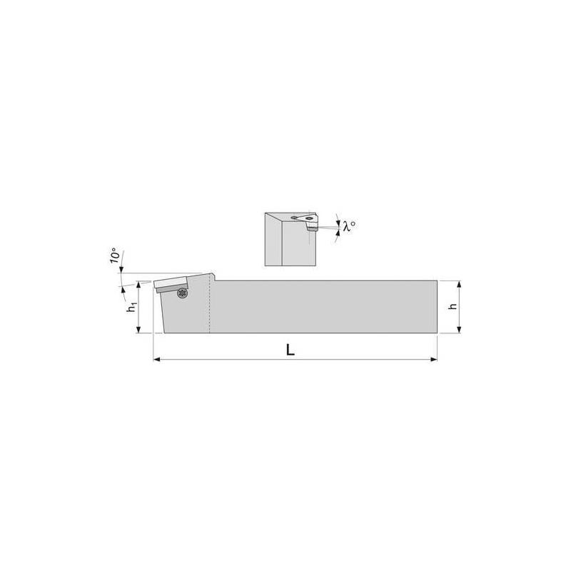 Držák pro závitové destičky VBD (výměnná břitová destička) levý SEL 1616 K16 vnější • Vtools.cz