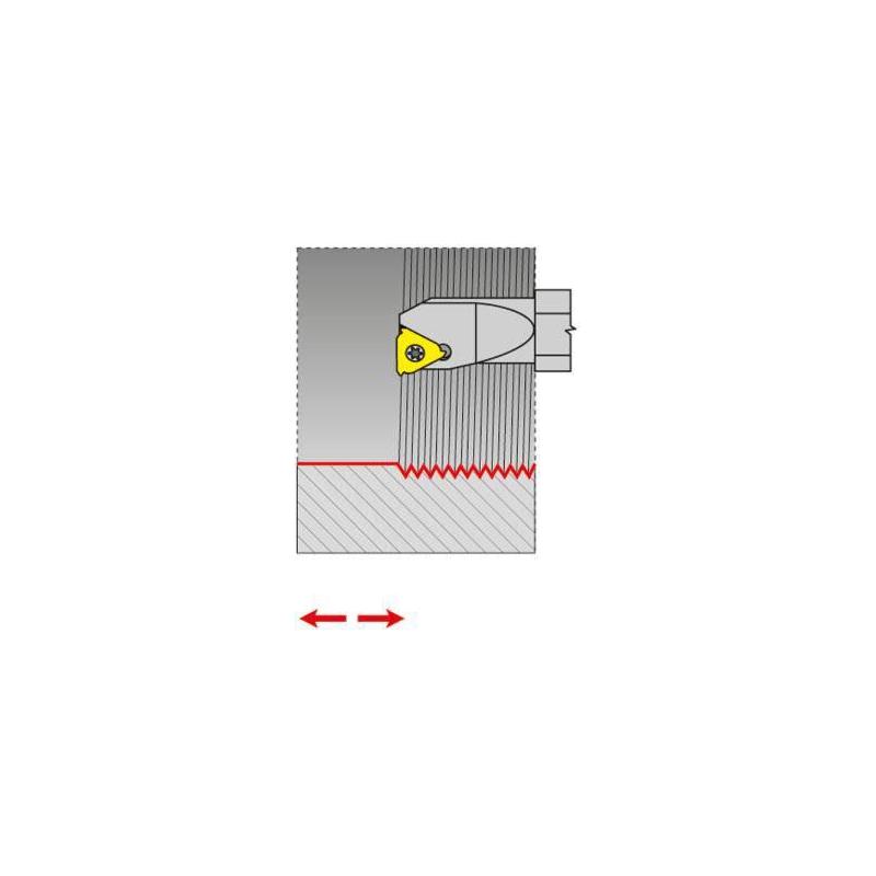 Držák pro závitové destičky VBD (výměnná břitová destička) levý 12/16 TN11 • Vtools.cz