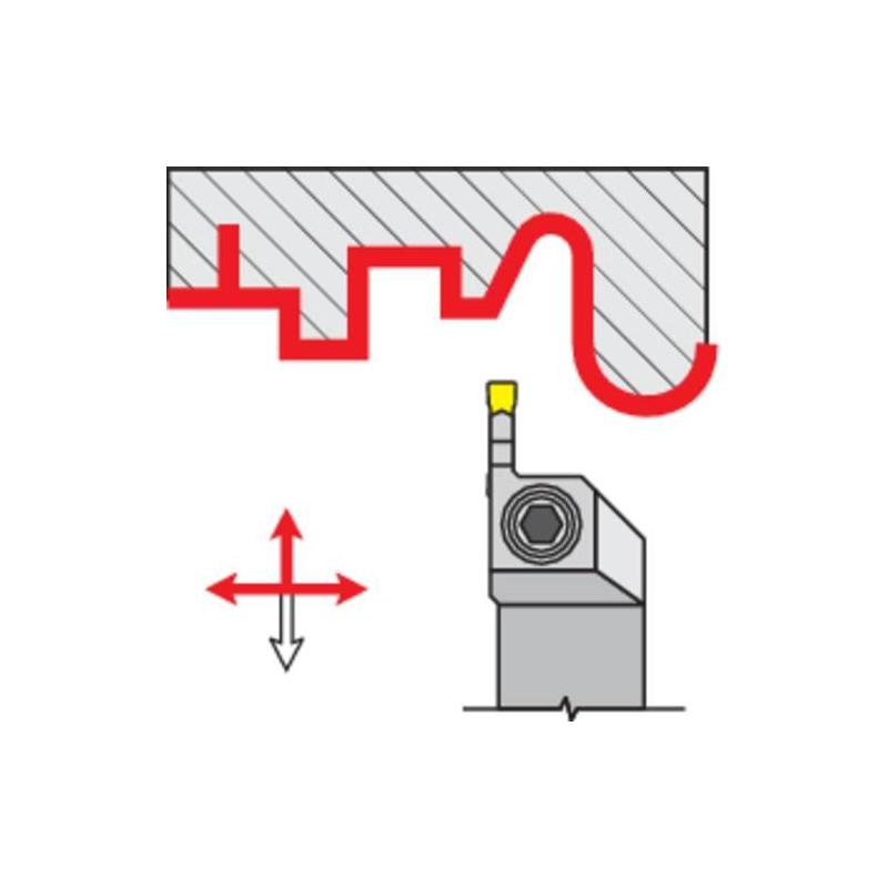 Držák upichovacích zapichovacích destiček vnější GFIR 1616 H 03 • Vtools.cz