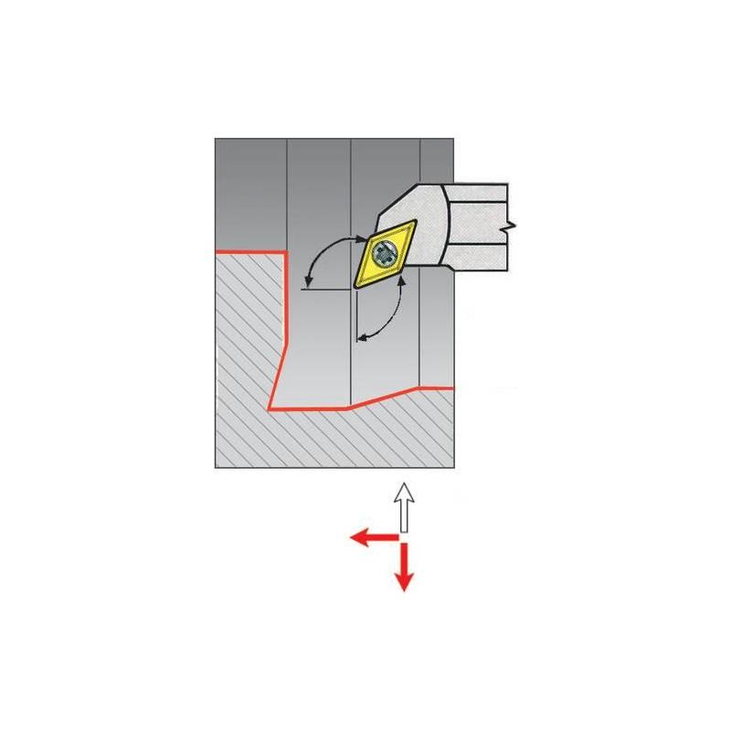 Držák s vnitřním chlazením pro vyměnitelné břitové destičky 107,5G m.IK. A20Q SDQCL 11 • Vtools.cz