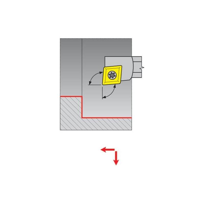 VHM Držák s vnitřním chlazením pro vyměnitelné břitové destičky 95 G m.IK. E16M SCLCL 09 • Vtools.cz