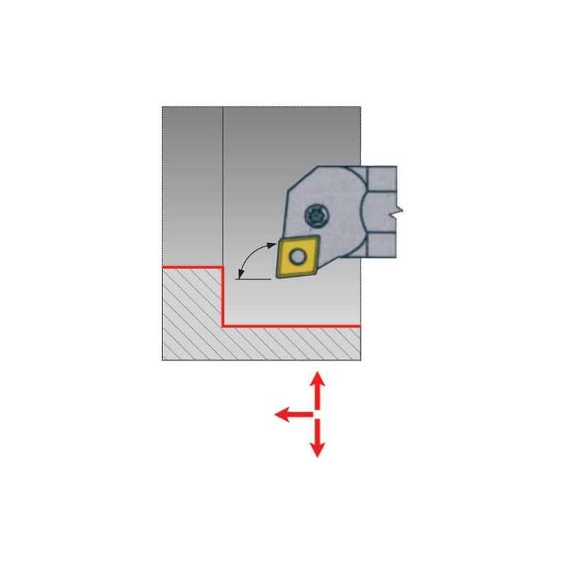 Držák s vnitřním chlazením pro vyměnitelné břitové destičky 95 Grad m.IK. A32S PCLNR 12 • Vtools.cz