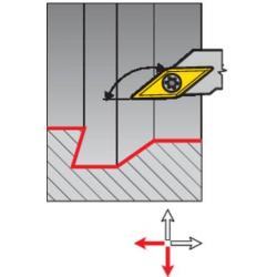 Držák s vnitřním chlazením pro vyměnitelné břitové destičky 52 Grad m.IK. A20M SVJCR 11 • Vtools.cz