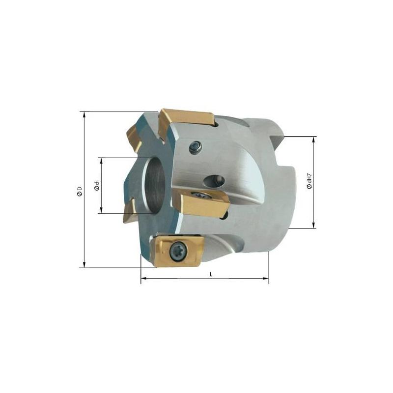 Rohová fréza 90° s vnitřním chlazením D 63 mm Z 6 APKT16 • Vtools.cz