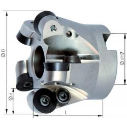 Čelní a kopírovací fréza nástrčná s vnitřním chlazením D 100 x 32 mm Z 7 • Vtools.cz