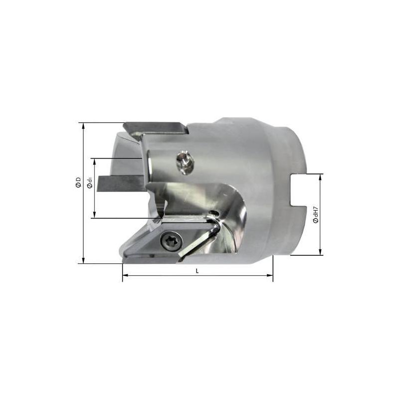 Nástrčná fréza 90° pro hliník vnitřní chlazení D50 mm Z 3 VCGT • Vtools.cz