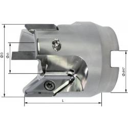 Nástrčná fréza 90° pro hliník vnitřní chlazení D63 mm Z 3 VCGT • Vtools.cz