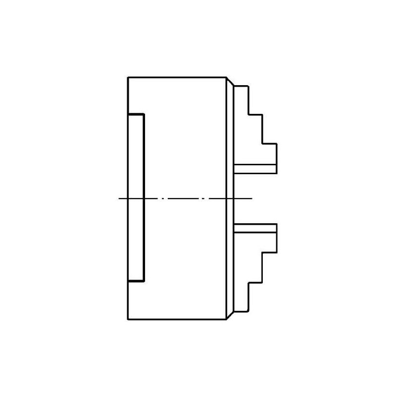 Tříčelisťové soustružnické sklíčidlo D 6350 ocel 100 mm Format • Vtools.cz