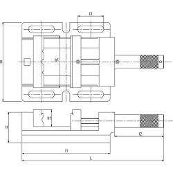 Vrtací svěrák 80 mm FORTIS • Vtools.cz