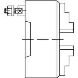 Tříčelisťové soustružnické sklíčidlo D 55027 ocel 250 mm KK 5 Format • Vtools.cz