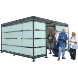 Přístřešek pro kuřáky Kolín nad Rýnem K 2 b/c • Vtools.cz