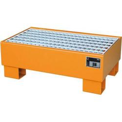 BAUER Odpadní vana s mřížkou AW 60-1/M, 800x500x290, oranžová • Vtools.cz