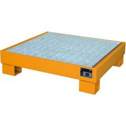 BAUER Odpadní vana s mřížkou AW 60-2/M, 900x800x220, oranžová • Vtools.cz