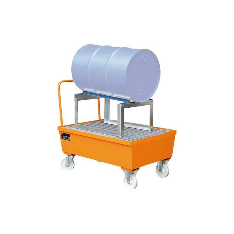 Mobilní odkapávací miska 1x200ltr. žlutooranžová • Vtools.cz