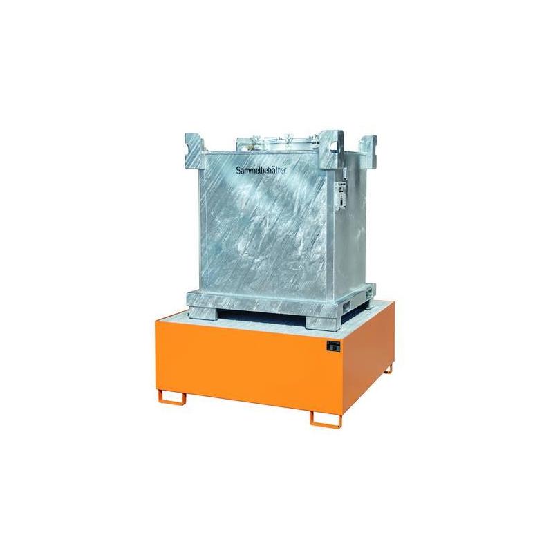 BAUER sběrný zásobník AW 1000, 1460x1460x620, oranžový • Vtools.cz