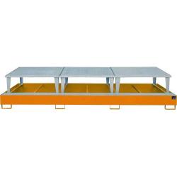 Záchytná vana AWA 1000-3 lakovaná oranžovou barvou RAL 2000 • Vtools.cz