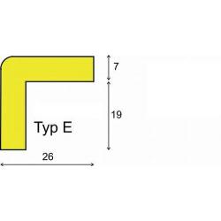 Výstražný a ochranný profil typ E 1000 mm, ge/sw • Vtools.cz