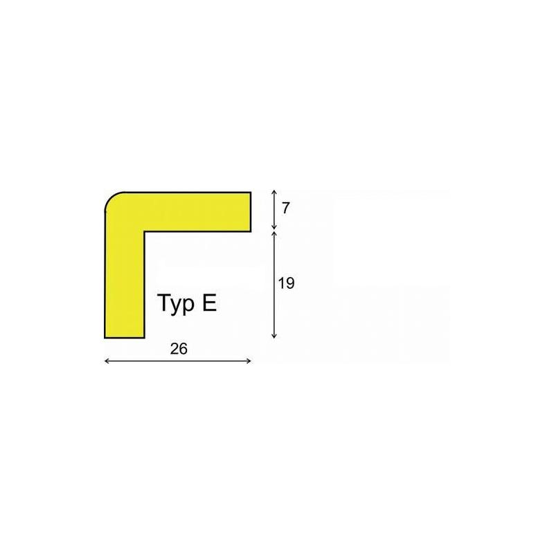 Výstražný a ochranný profil typ E 1000 mm, ge/sw • Vtools.cz