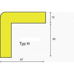 Výstražný a ochranný profil typ H 5000 mm, ge/sw • Vtools.cz