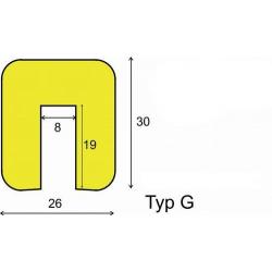 Výstražný a ochranný profil typ G 1000 mm, ge/sw • Vtools.cz