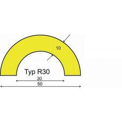 Výstražný a ochranný profil typ R30 5000 mm, ge/sw • Vtools.cz