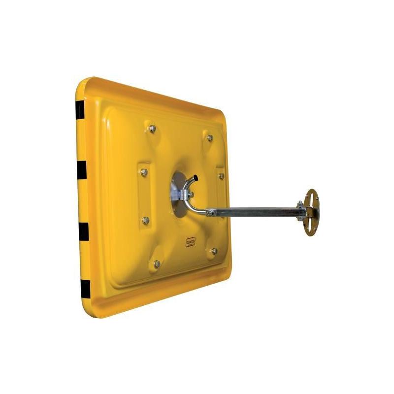 Průmyslové zrcadlo žlutočerné 40x60 cm • Vtools.cz