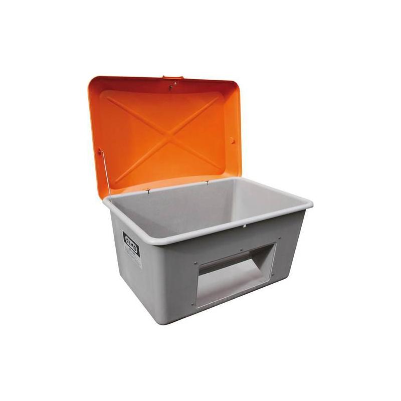 Zásobník na štěrk 400 l šedý/ s vypouštěcím otvorem • Vtools.cz