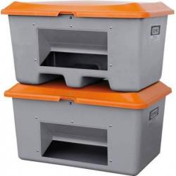 Zásobník na štěrk 400 l šedý/ s vypouštěcím otvorem • Vtools.cz