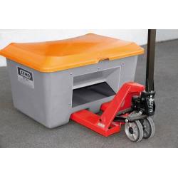 Zásobník na štěrk 400 l šedý/ s vypouštěcím otvorem • Vtools.cz