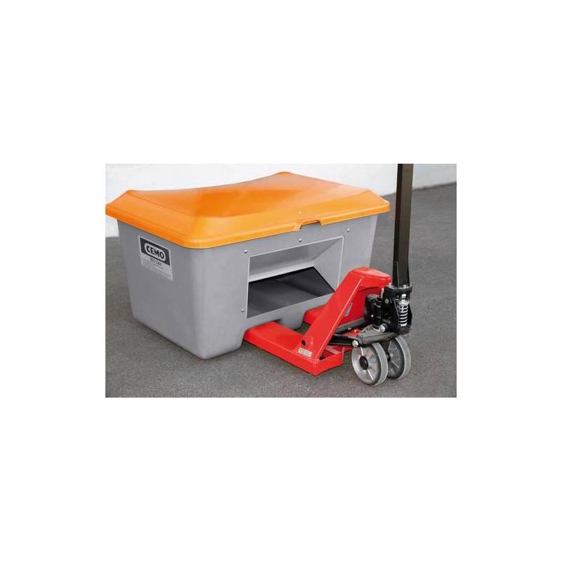 Zásobník na štěrk 400 l šedý/ s vypouštěcím otvorem • Vtools.cz