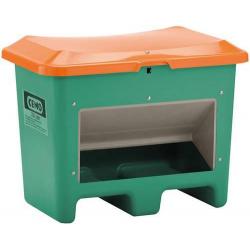 Zásobník na štěrk 200 l zelený/ s vypouštěcím otvorem • Vtools.cz