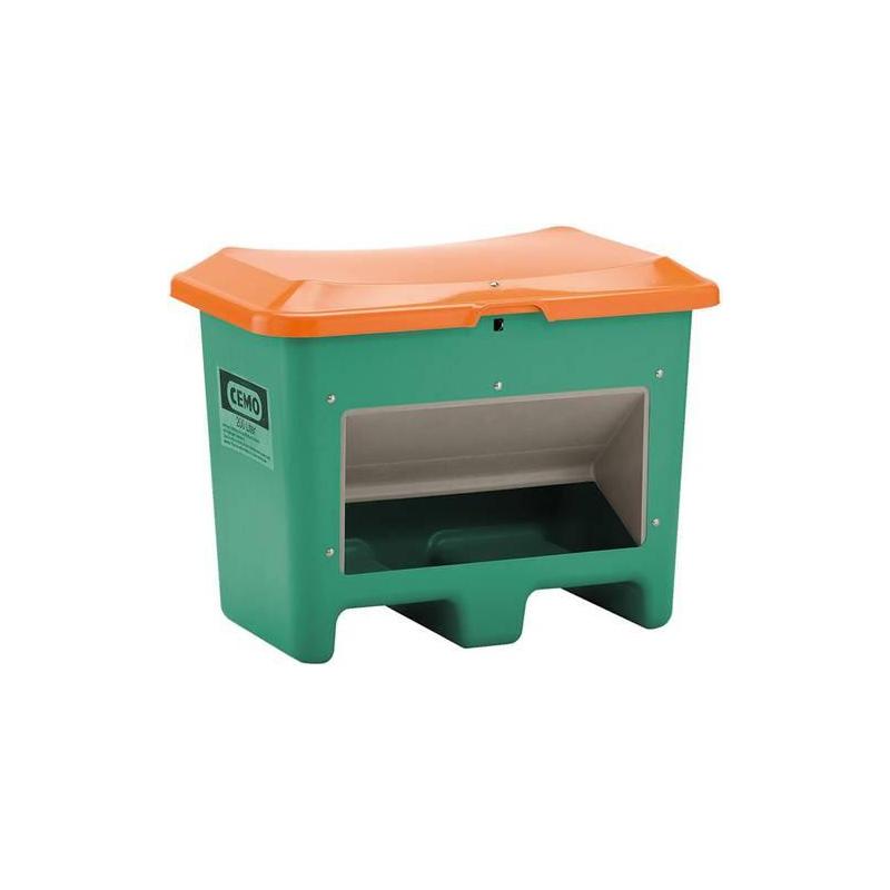 Zásobník na štěrk 200 l zelený/ s vypouštěcím otvorem • Vtools.cz