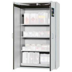 Skříň na nebezpečné látky S-Clas90 B1200 mm,3FB,LB+BAW,R7035 • Vtools.cz