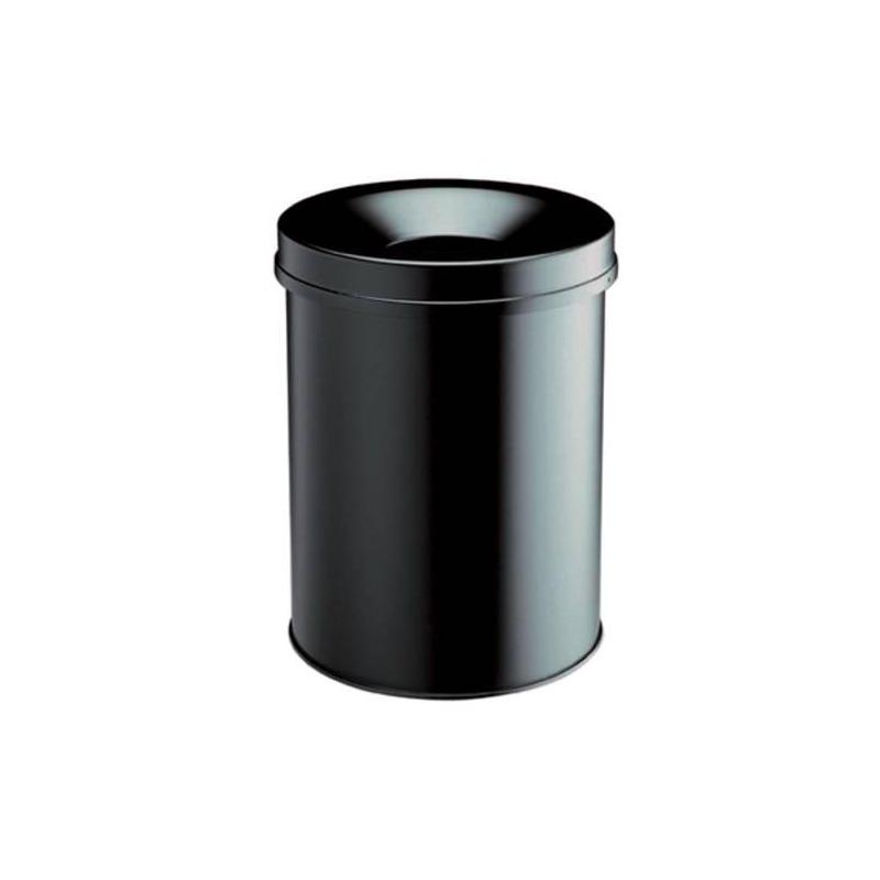 Ocelový koš na odpadkový papír, šedý, v662 mm • Vtools.cz