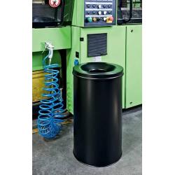 Ocelový koš na odpadkový papír, šedý, v662 mm • Vtools.cz