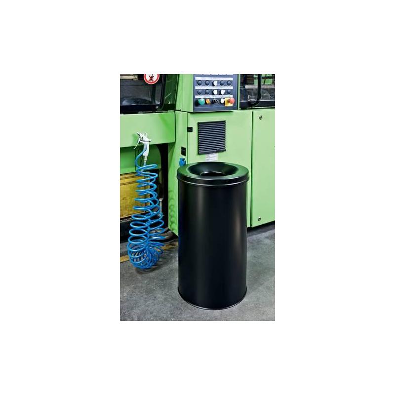 Ocelový koš na odpadkový papír, šedý, v662 mm • Vtools.cz