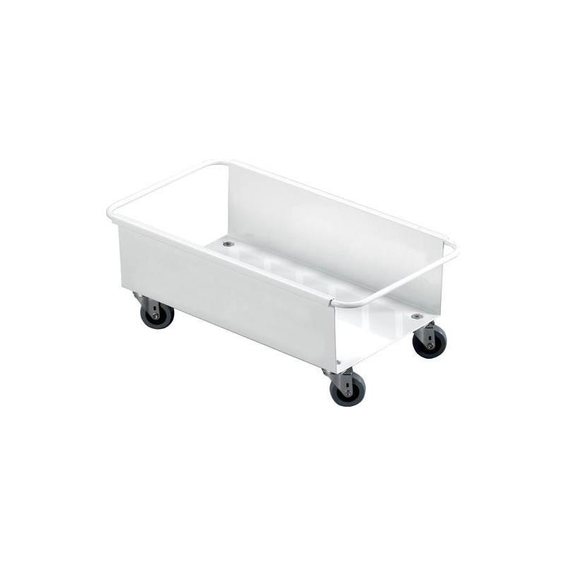 Vozíček na recyklovatelný odpad, bílý, pro 60l odpadkový koš • Vtools.cz