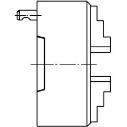 Tříčelisťové soustružnické sklíčidlo D 55029 ZS 250 mm KK 6 Röhm • Vtools.cz