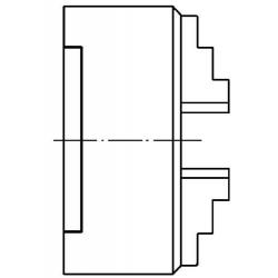 Čtyřčelisťové soustružnické sklíčidlo D6350 lité 100 mm Format • Vtools.cz
