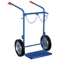 Ocelový vozík na láhve 150 kg2x40-50 l vzduchová kola • Vtools.cz
