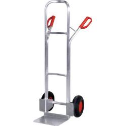 Rudl alu vozík 200 kg H 1300 mm Pevná gumová kola 250x60 mm • Vtools.cz