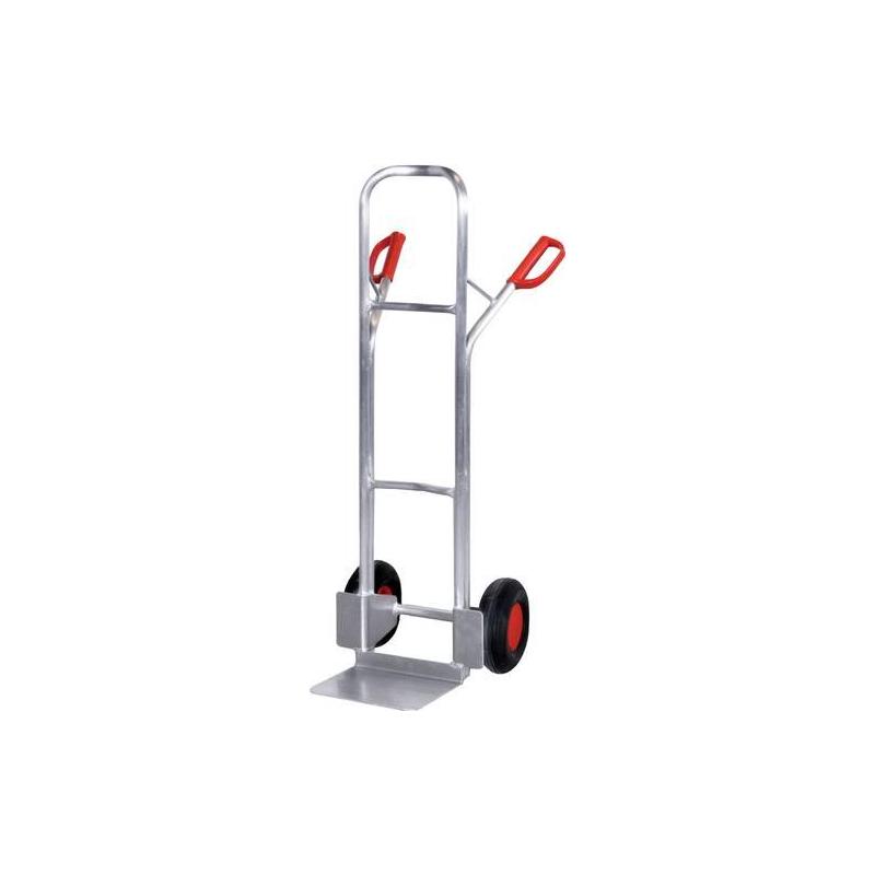 Rudl alu vozík 200 kg H 1300 mm Pevná gumová kola 250x60 mm • Vtools.cz