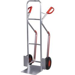 Rudl alu vozík 200 kg s ližinami Pevná gumová kola 250x60 mm • Vtools.cz